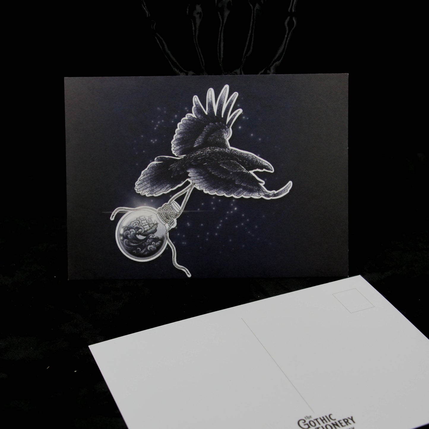 Raven Nautical Postcard