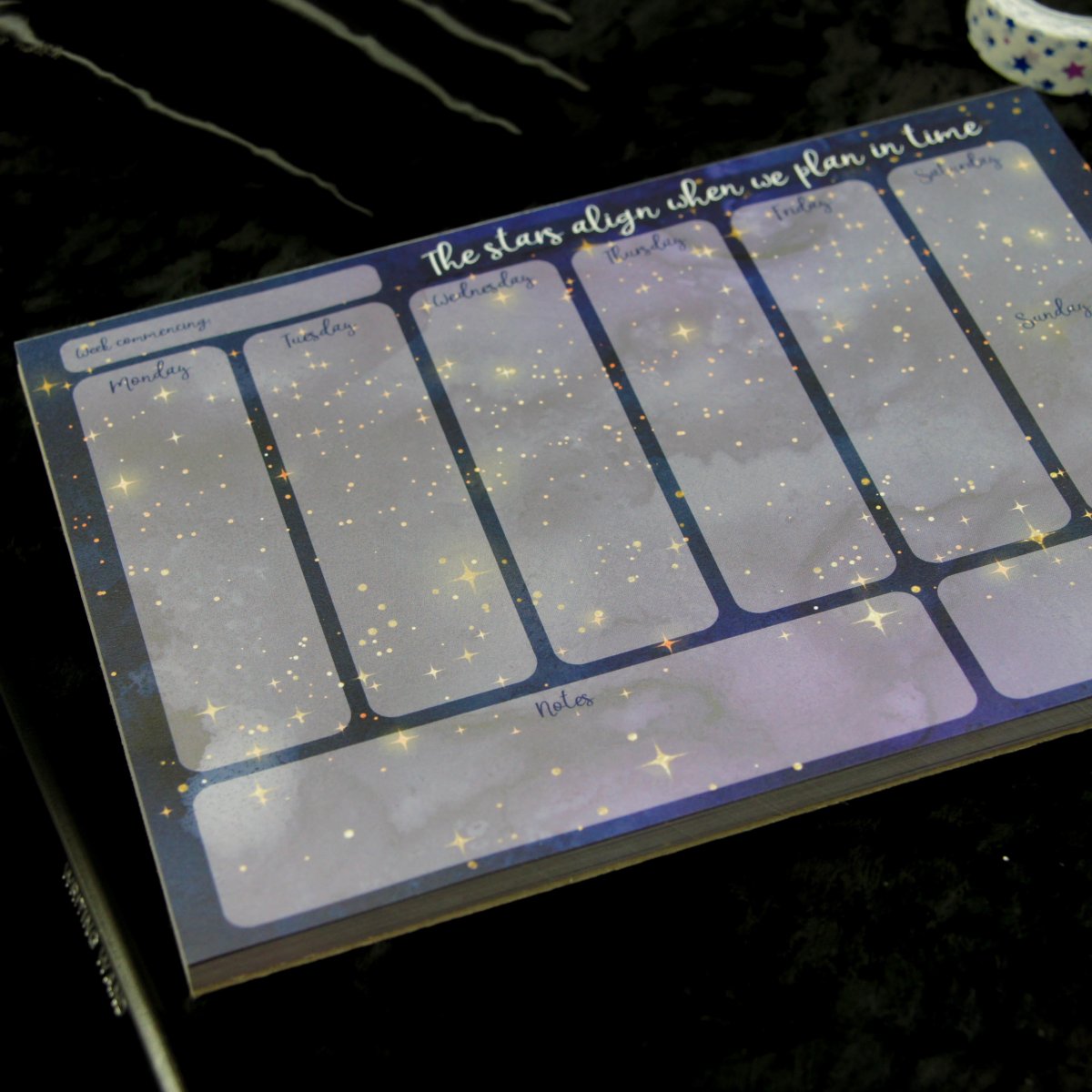 Galaxy Weekly Planner Pad