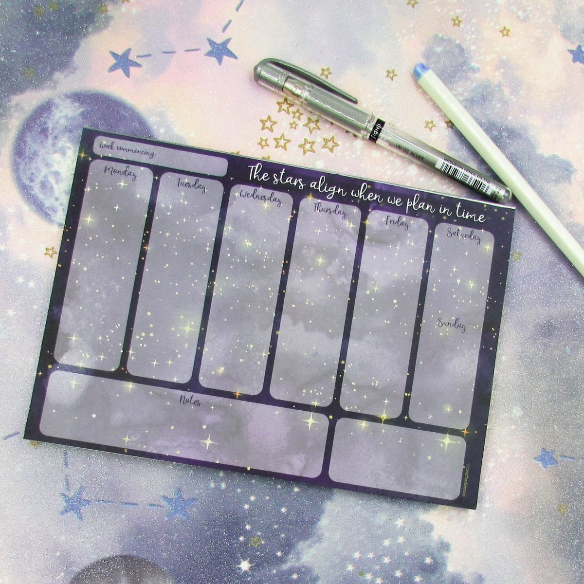 Galaxy Weekly Planner Pad