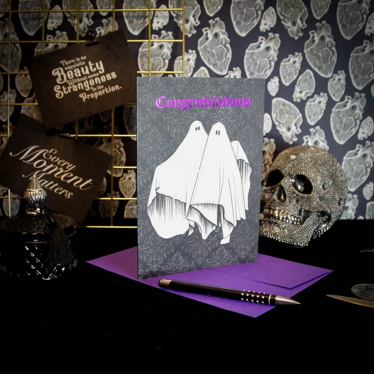Ghost Couple Congratulations Card