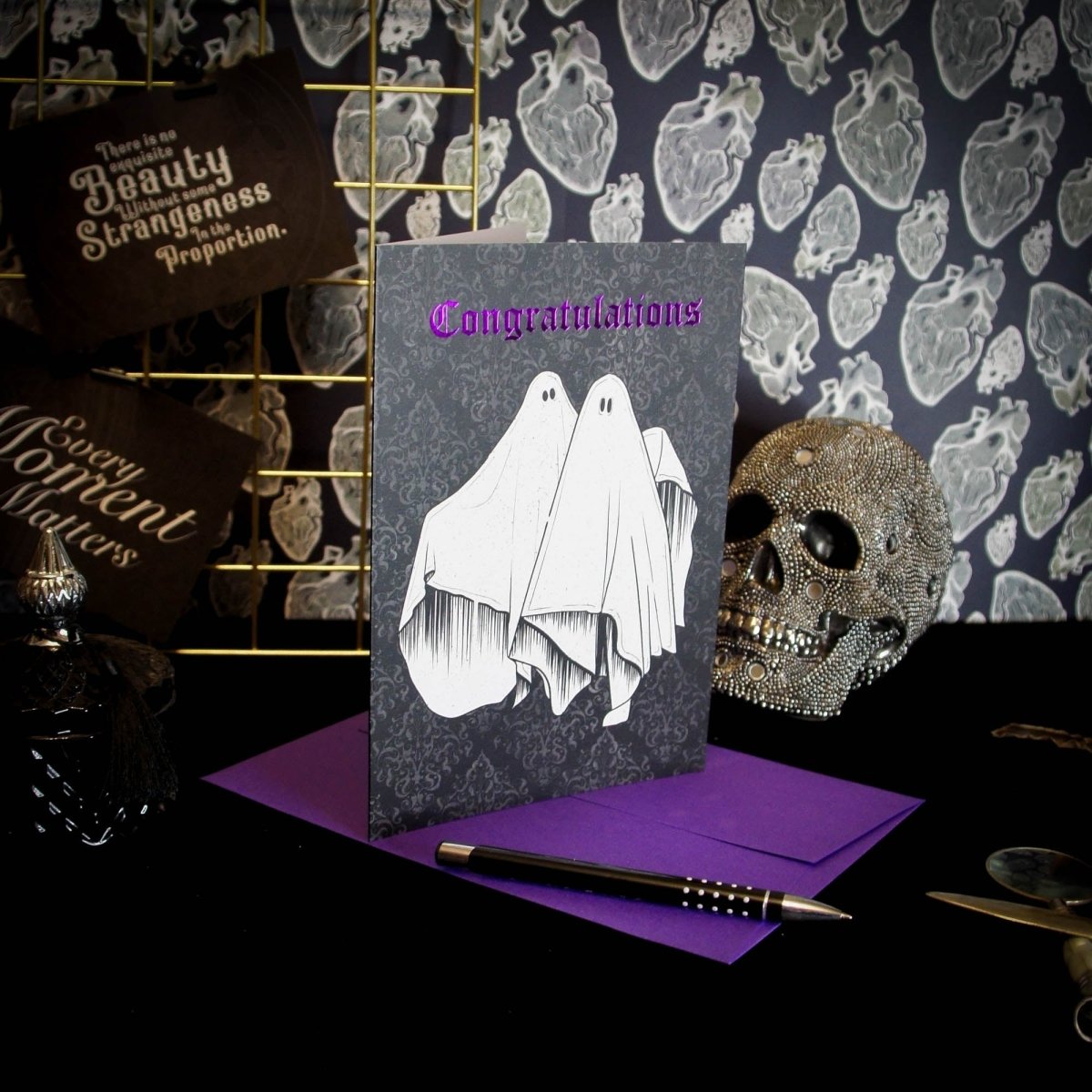 Ghost Couple Congratulations Card