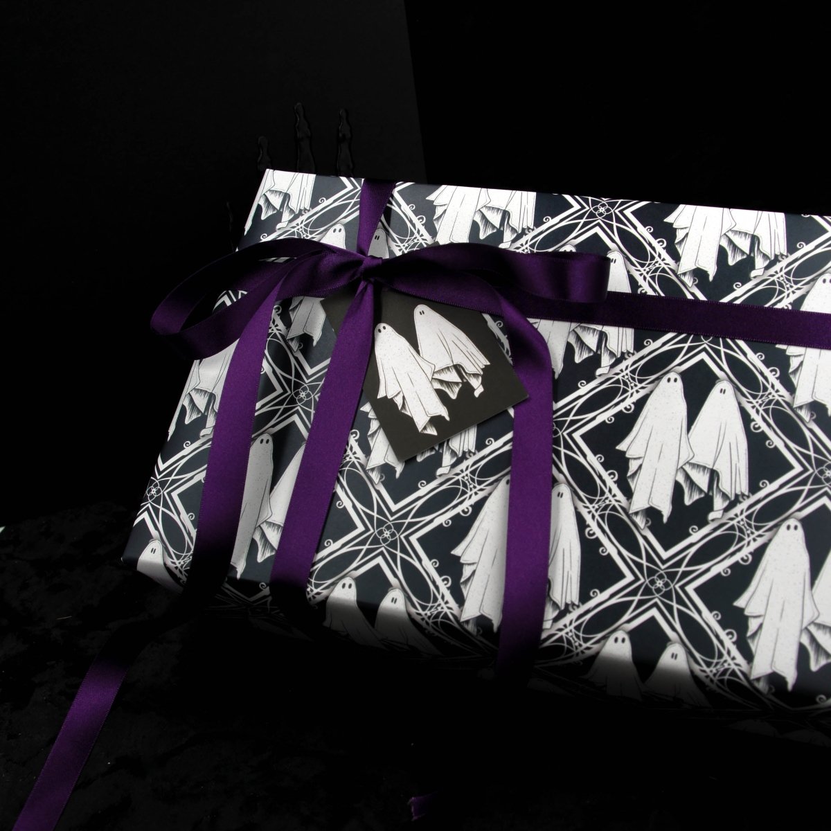 Sheet Ghost Couple Wrapping Paper