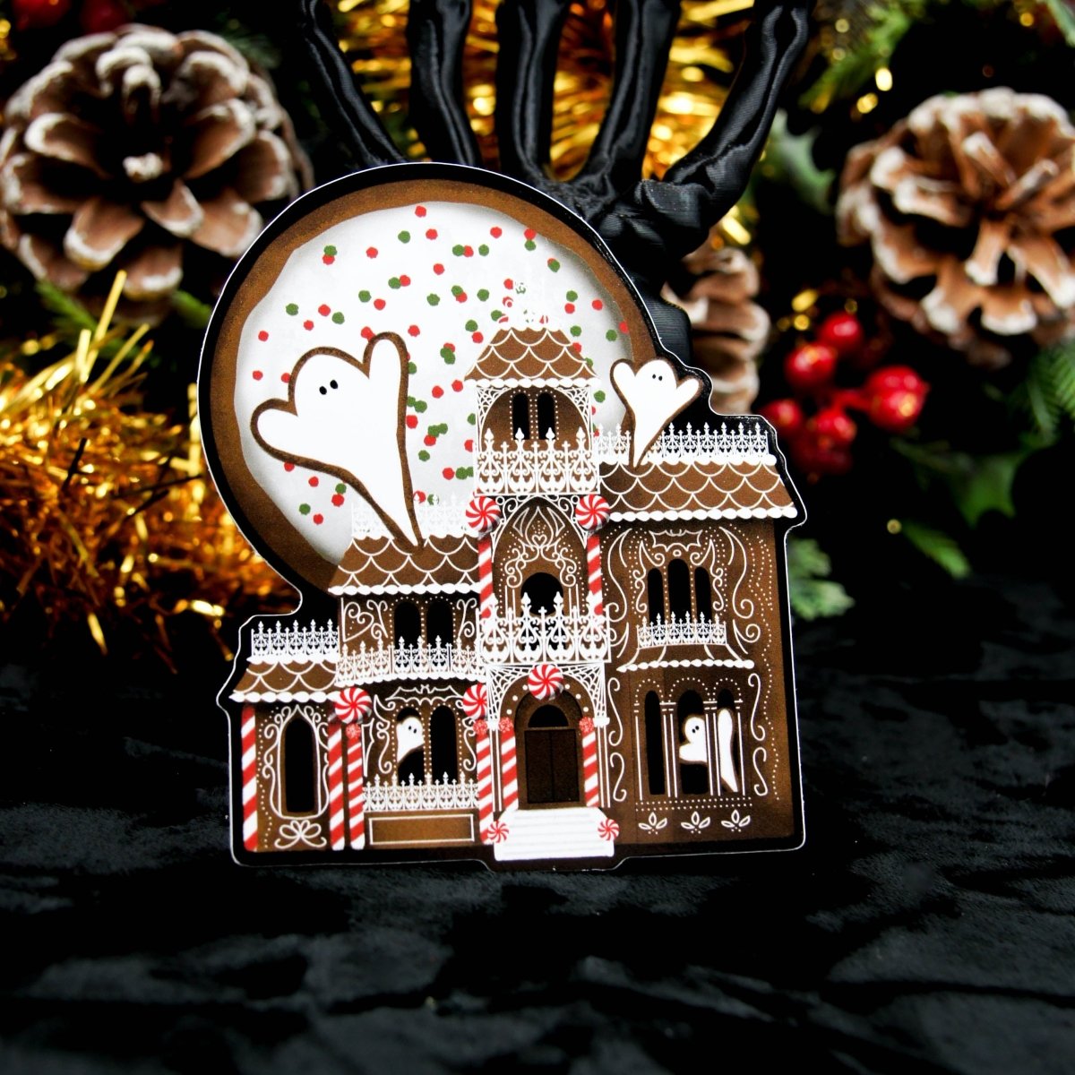 Gingerdead House Vinyl Sticker | Gothic Christmas