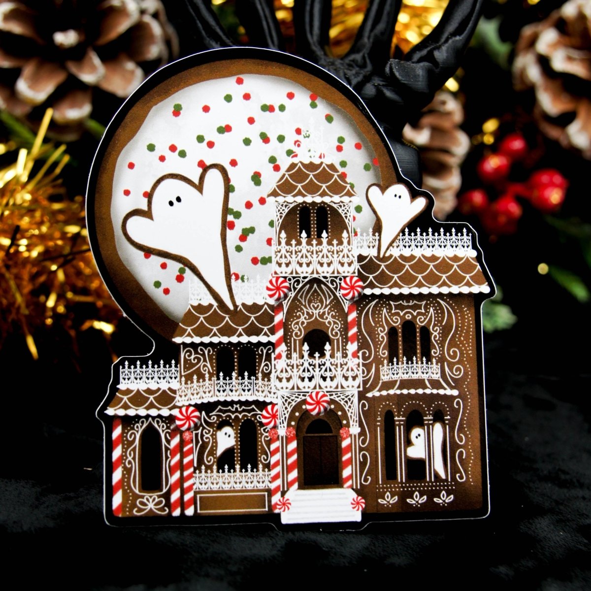 Gingerdead House Vinyl Sticker | Gothic Christmas