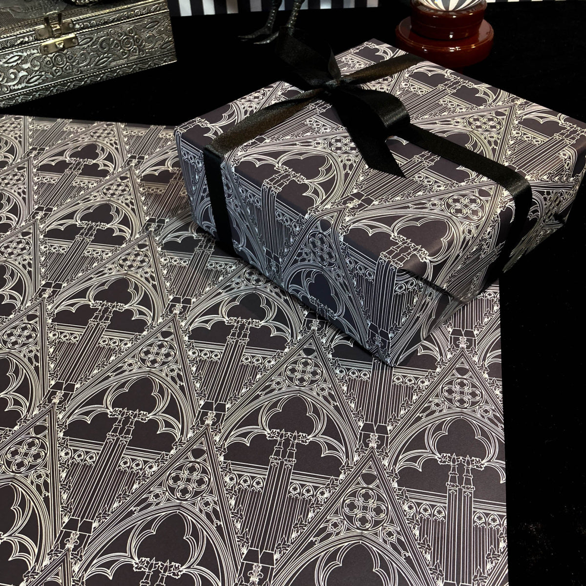 Gothic Arch Wrapping Paper The Gothic Stationery Company