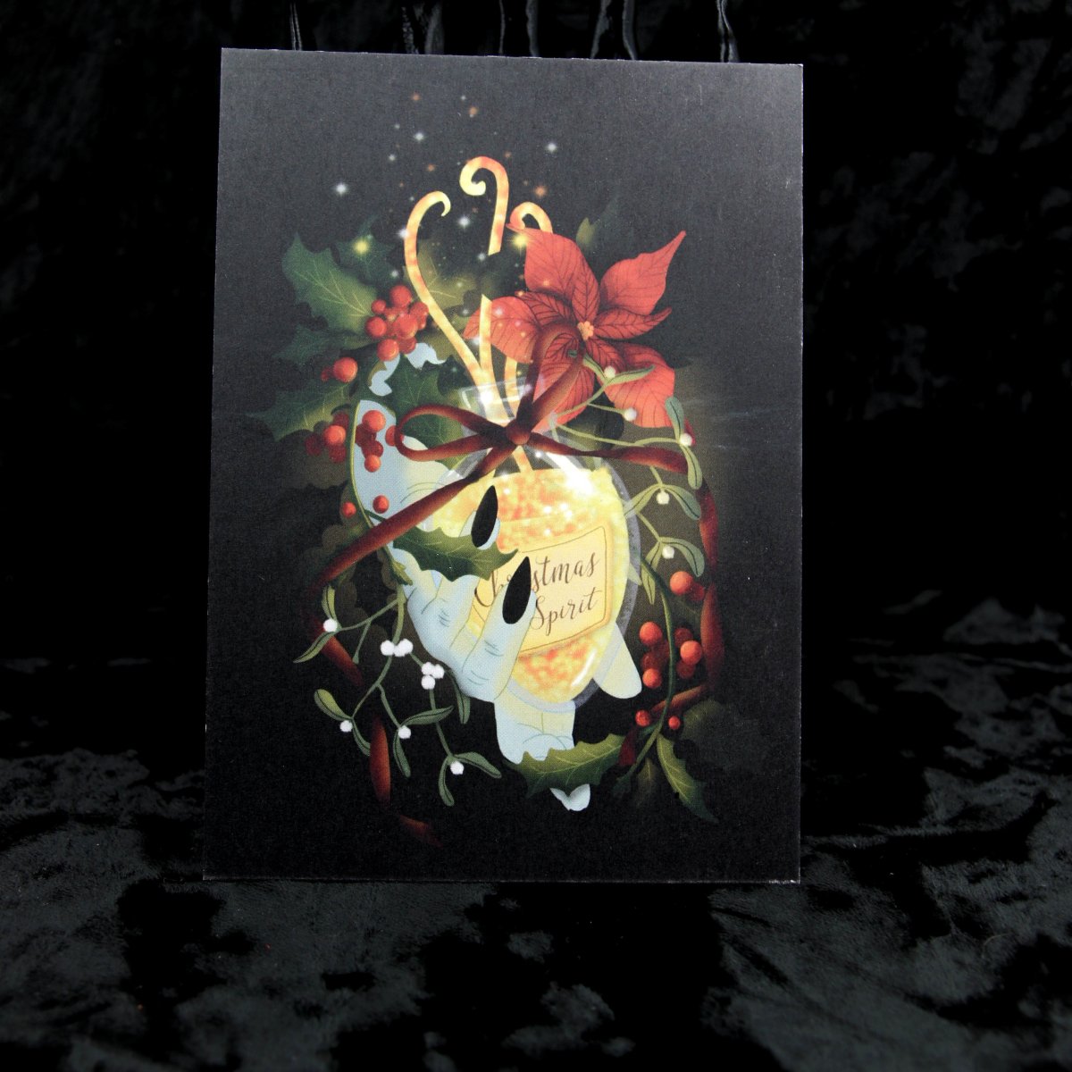 Conjunto de postales navideñas góticas | Navidad gótica