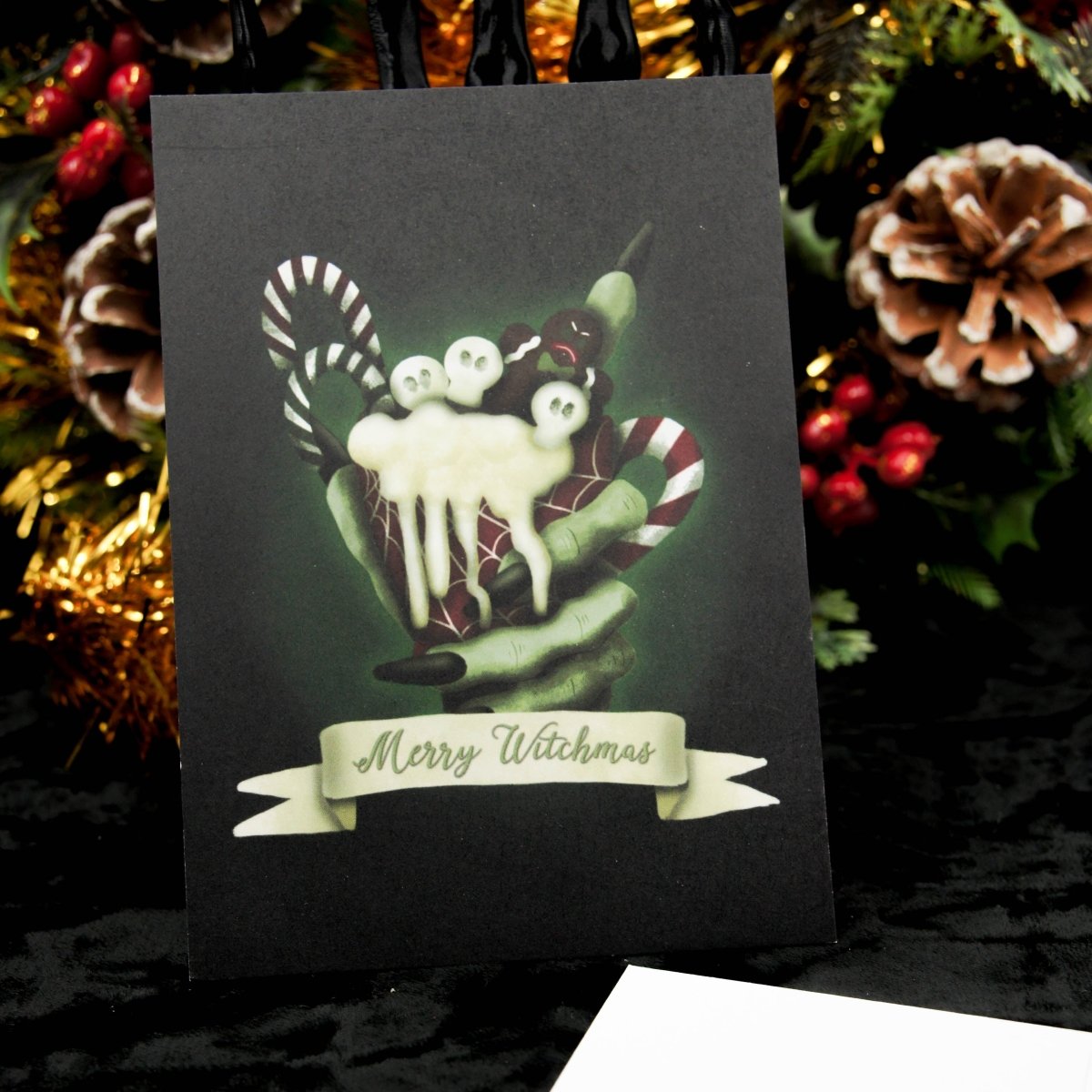 Conjunto de postales navideñas góticas | Navidad gótica