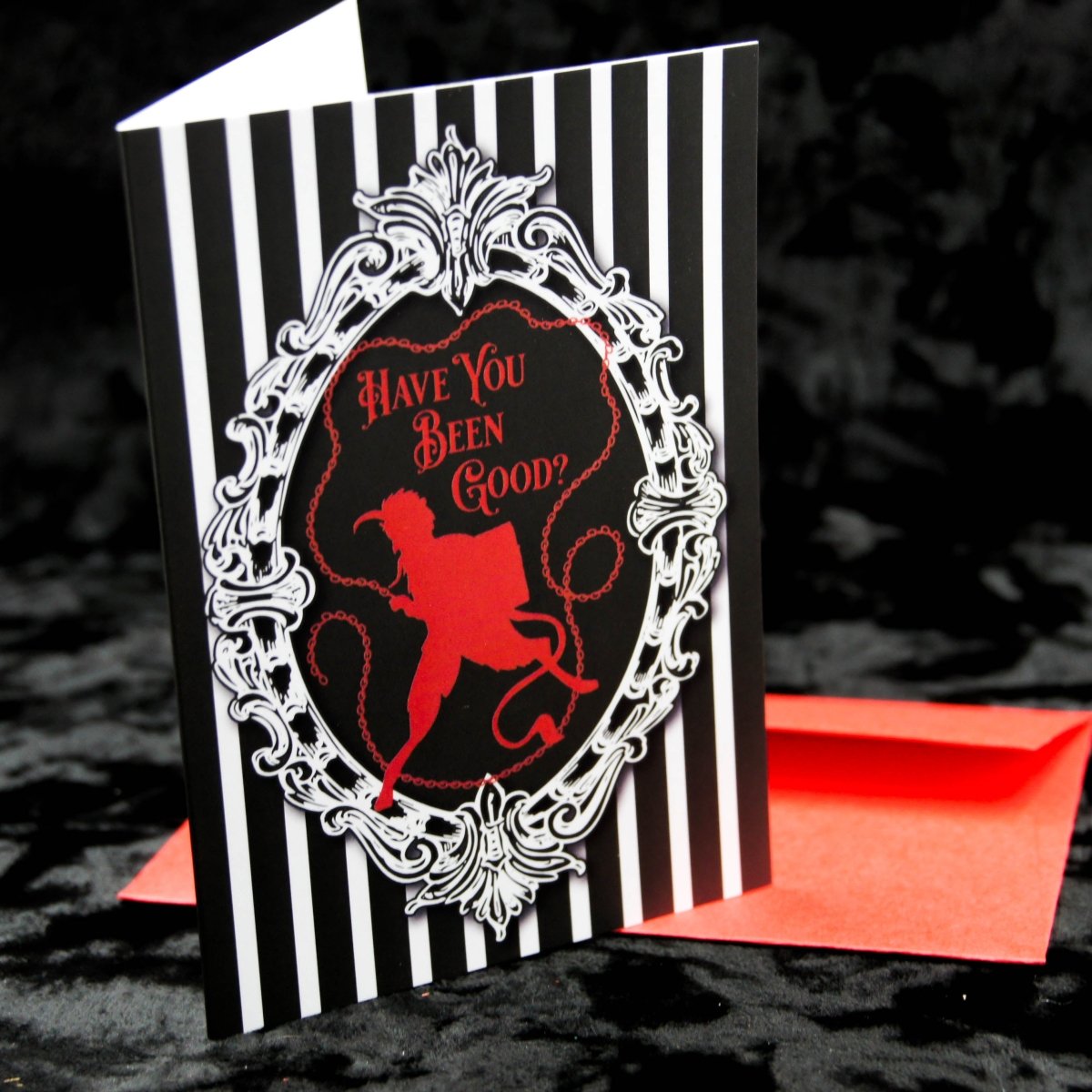 Gruss Vom Krampus Gothic Christmas Card