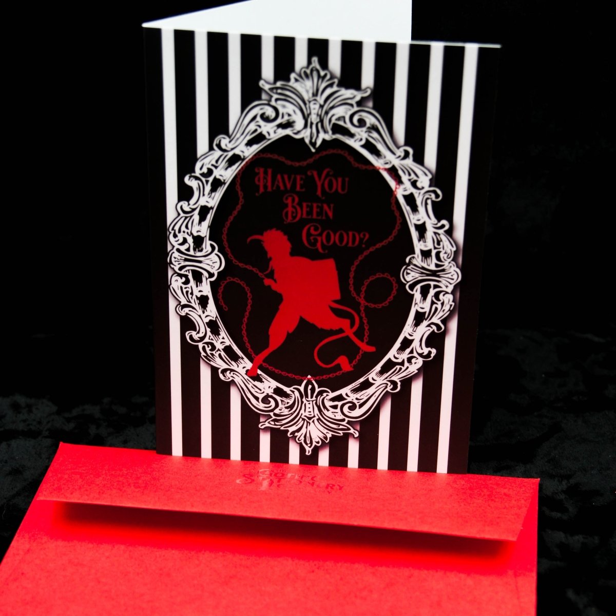 Gruss Vom Krampus Gothic Christmas Card