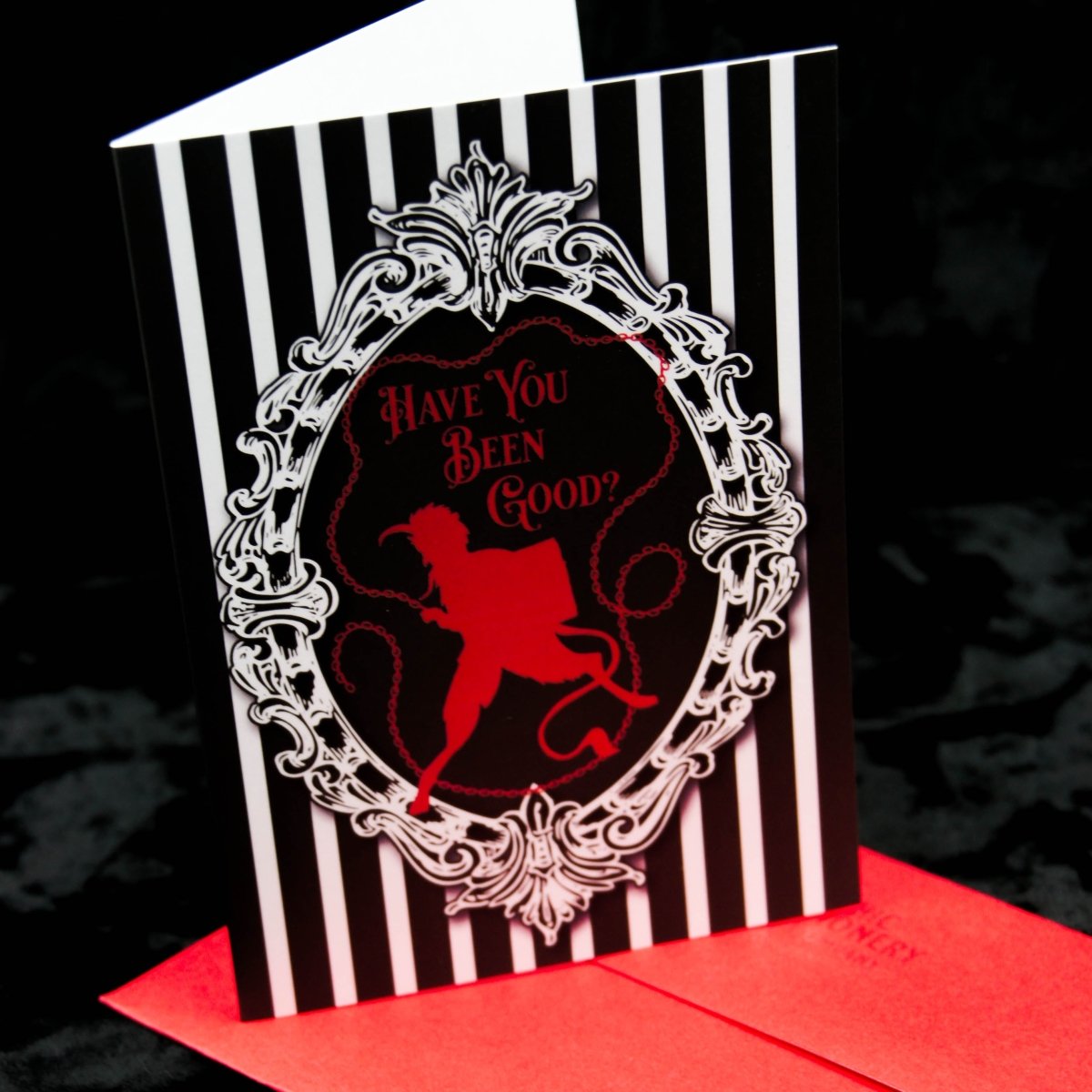 Gruss Vom Krampus Gothic Christmas Card