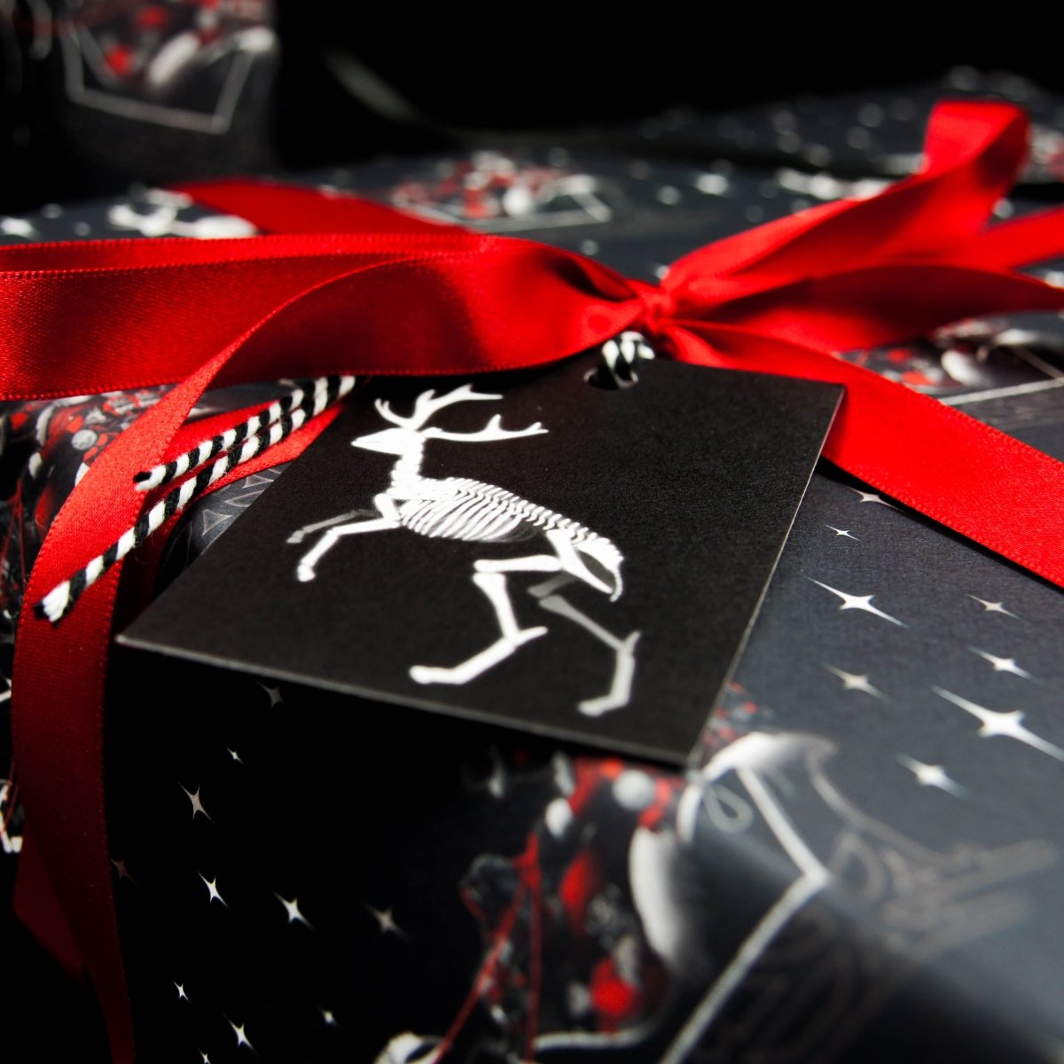 Krampus Sleigh Wrapping Paper| Gothic Christmas Gift Wrap - The Gothic Stationery Company - Gift Wrap
