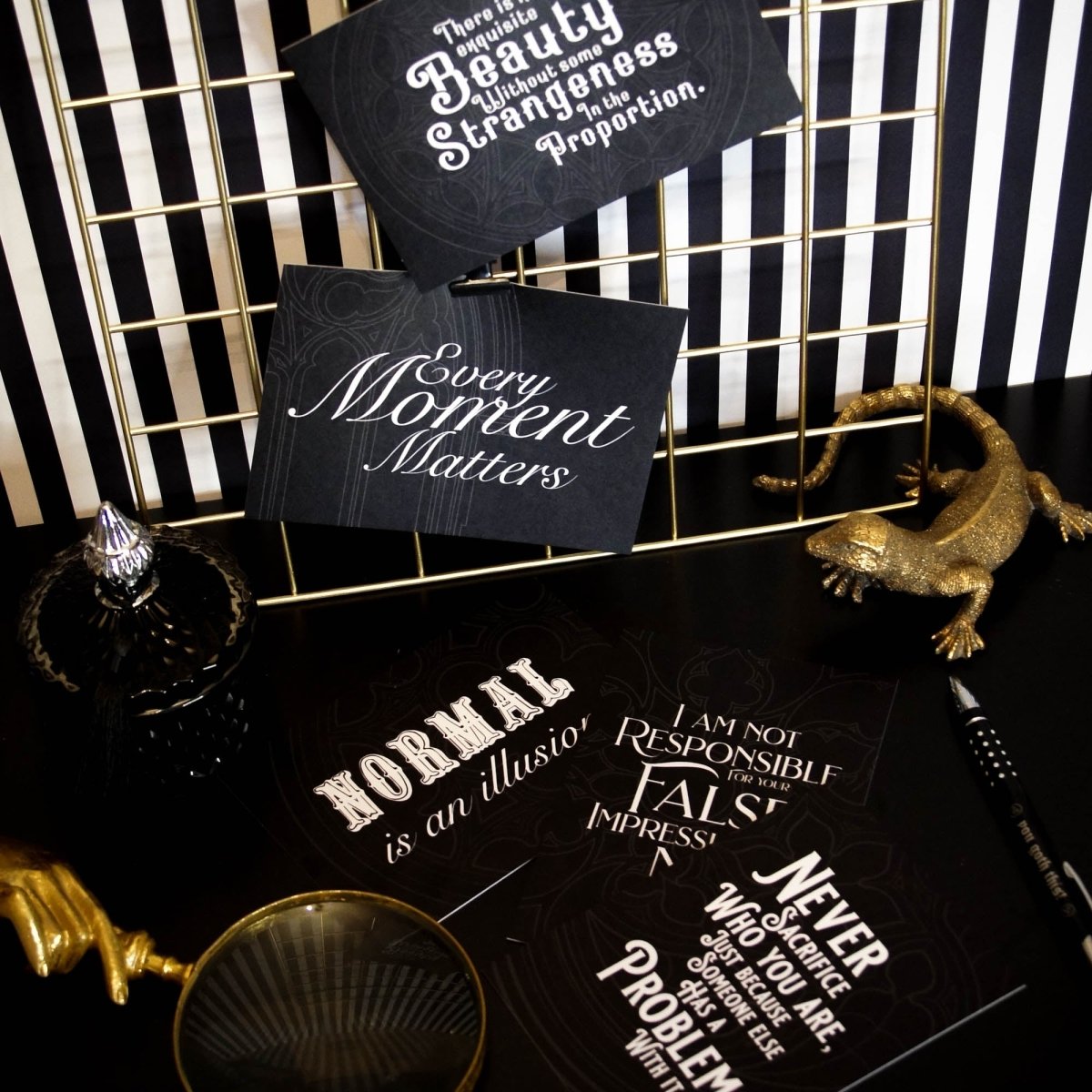 Pack Of Gothic Self Care A6 Postcard Prints