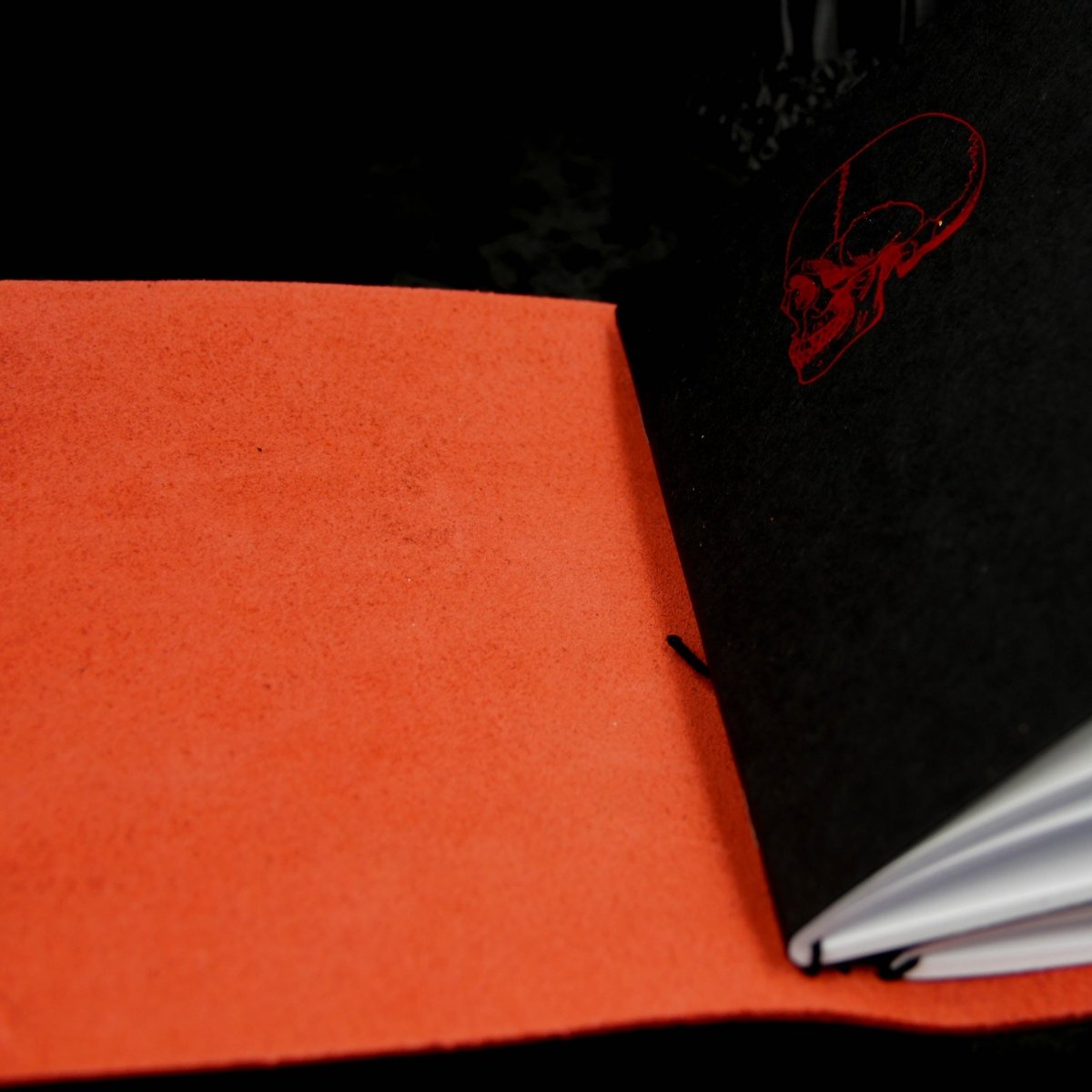 Skull Leather Traveler's Notebook - Gothic Journal - The Gothic Stationery Company -