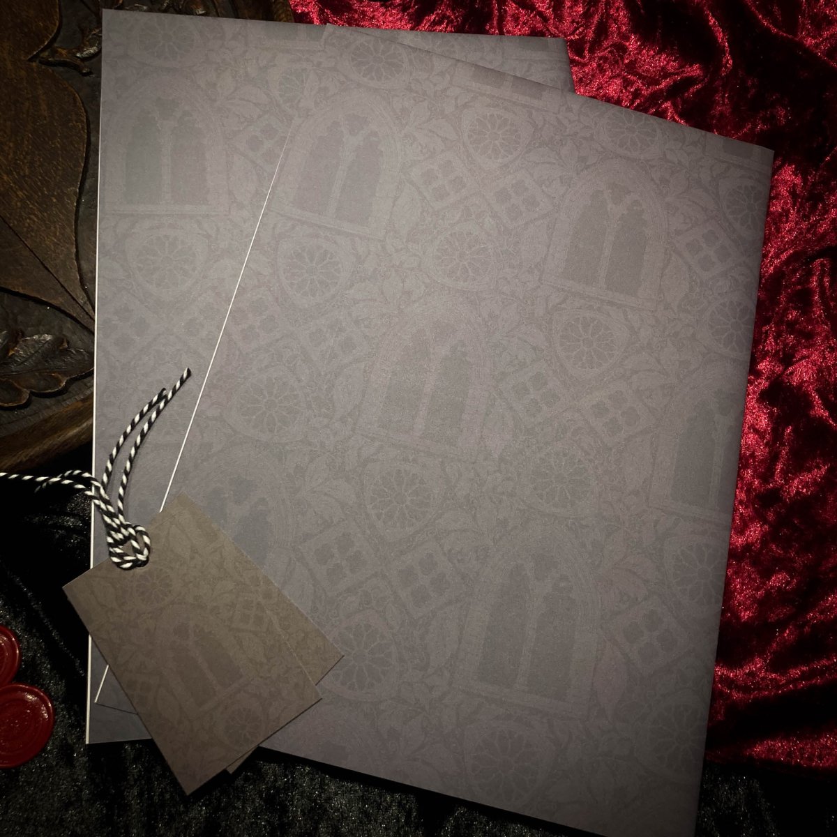 Whitby Abbey Windows Wrapping Paper - The Gothic Stationery Company - Wrapping Paper