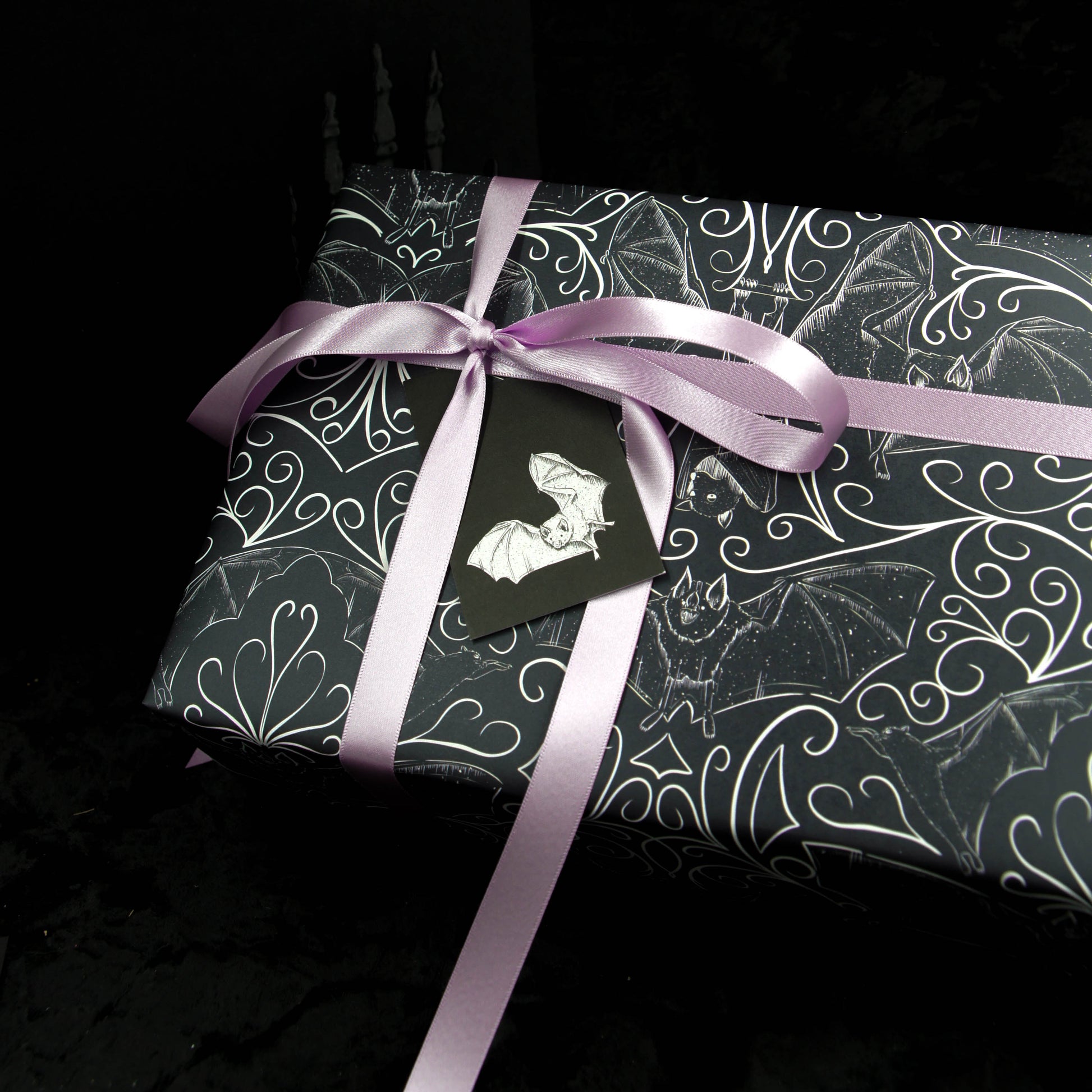 Bat Pattern Wrapping Paper