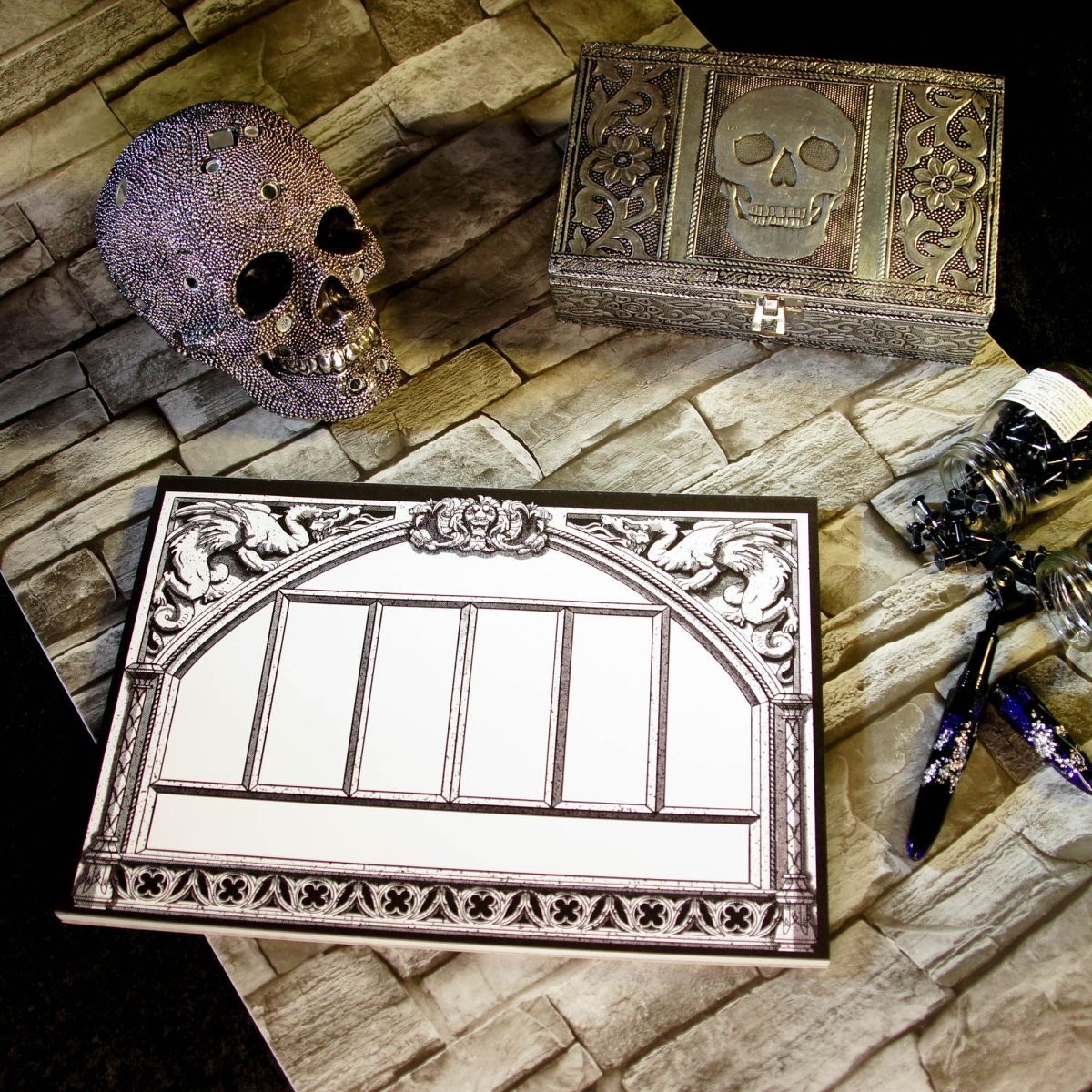 Priory Collection HandDesigned Gothic A4 Planner Pad The Gothic