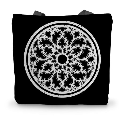 Gothic Rose Window - Priory Canvas Tote Bag - The Gothic Stationery Company - Homeware