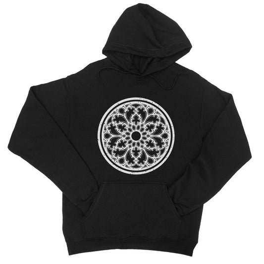 Gothic Rose Window - Priory College Hoodie - The Gothic Stationery Company - Apparel