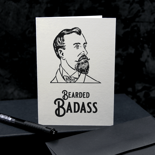 Beard Birthday Card - Bearded Badass