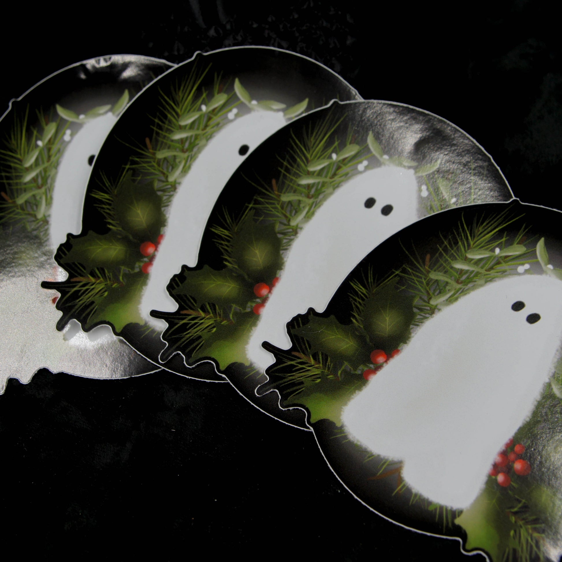 Gothic Christmas Spirit Vinyl Sticker group