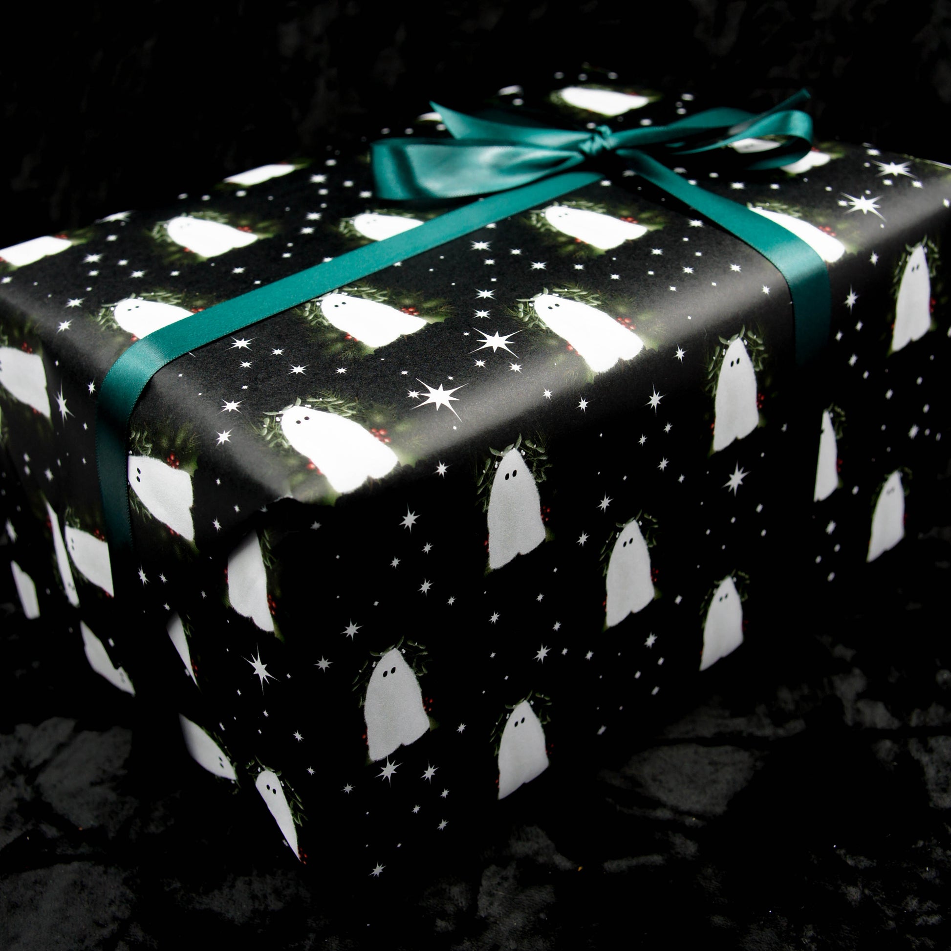 Gothic Christmas Spirit Wrapping Paper Gothmas