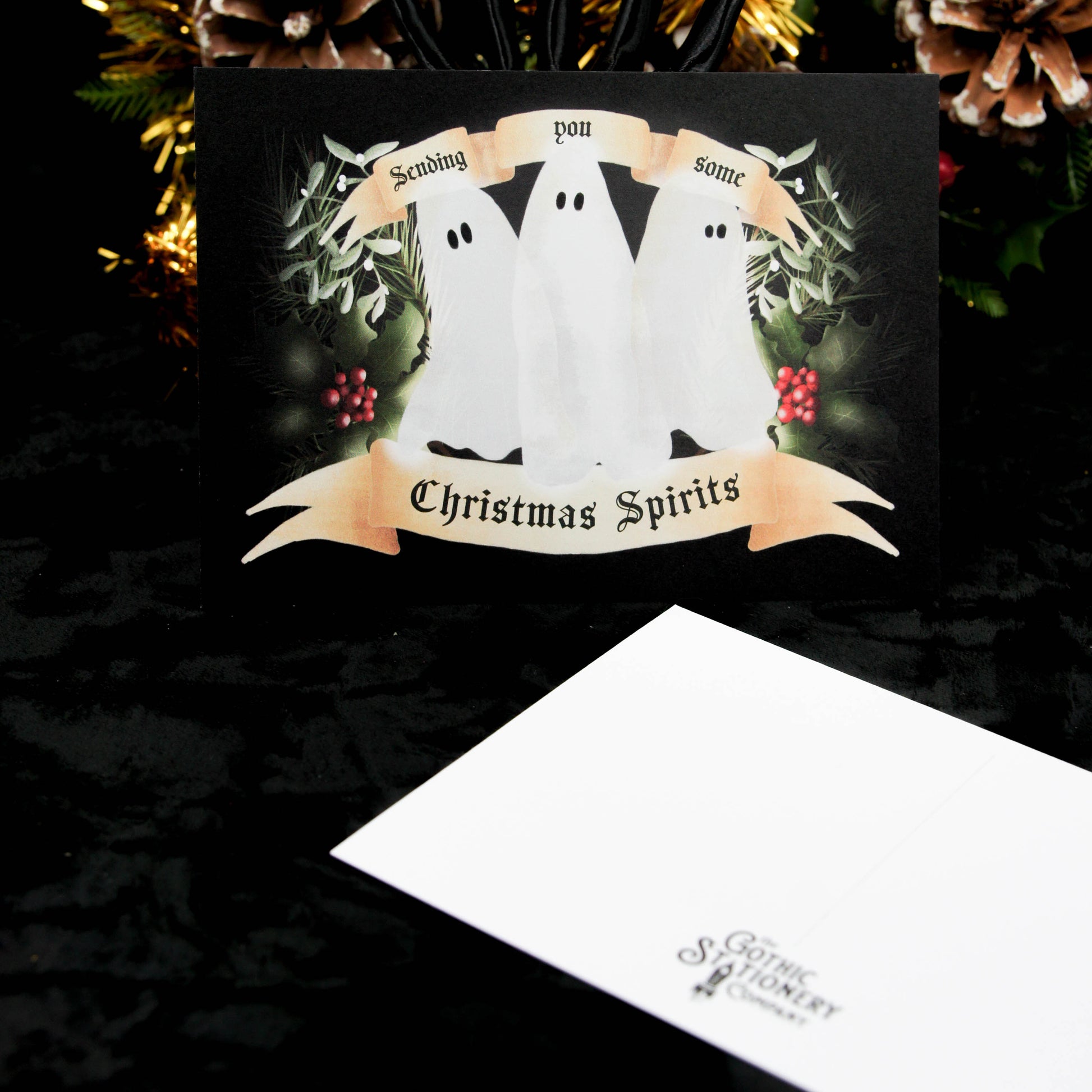 Gothmas Gothic Christmas Spirits Postcard