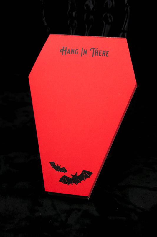 Coffin Shaped Bat Notepad