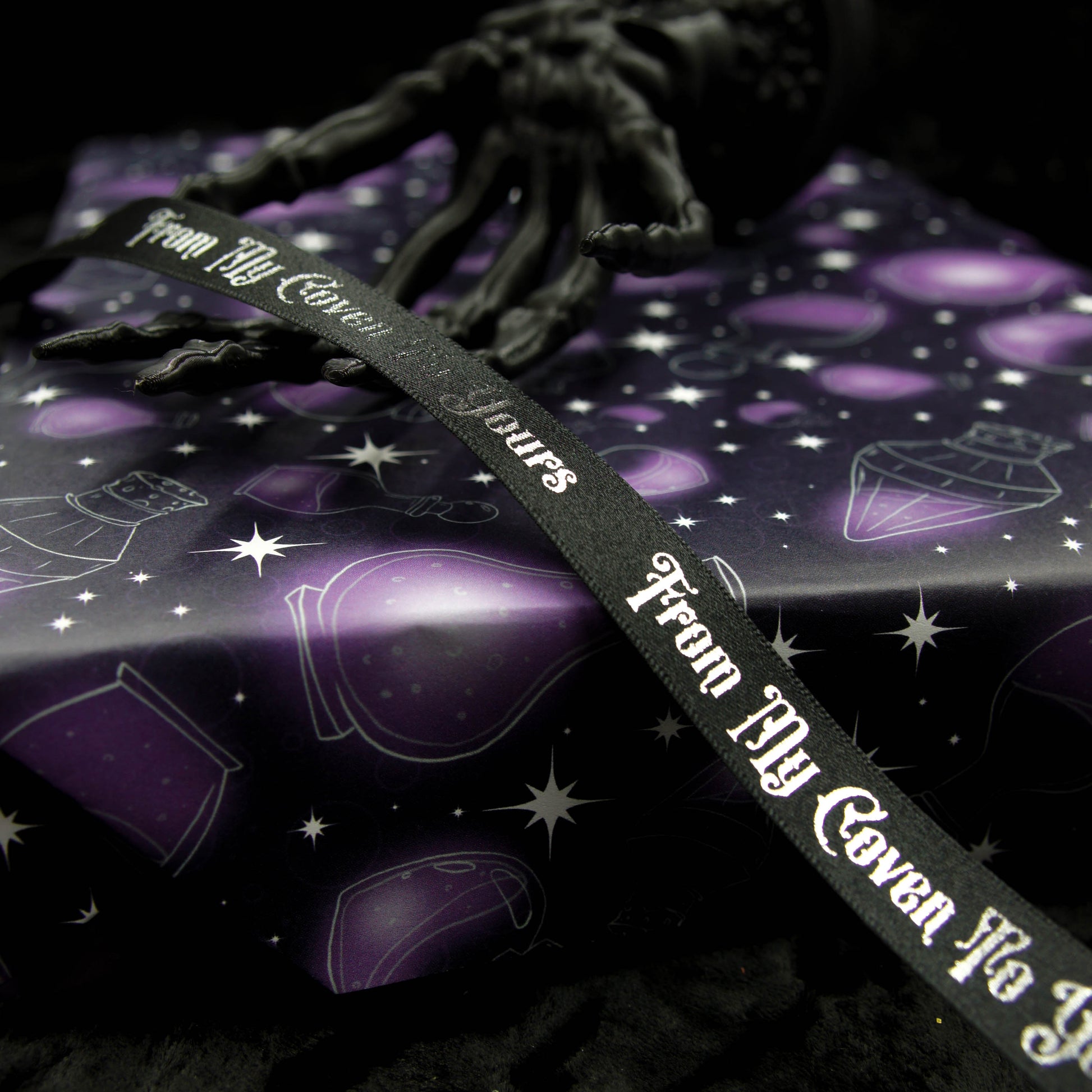 From My Coven To Yours Gothic Gift Ribbon