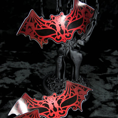Autocollant en vinyle de mascarade de vampire | Le bureau du vampire