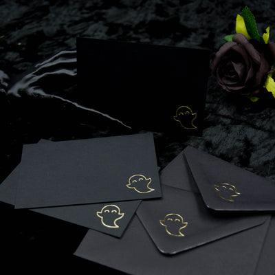 Mini Ghost Notecards & Envelopes    Gothic Stationery Set