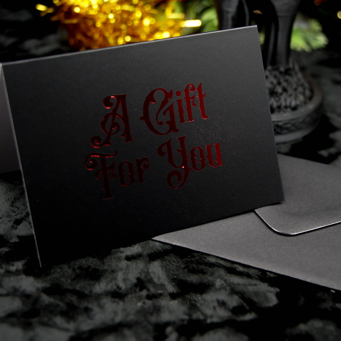 Mini porte-carte-cadeau gothique - Un cadeau pour vous