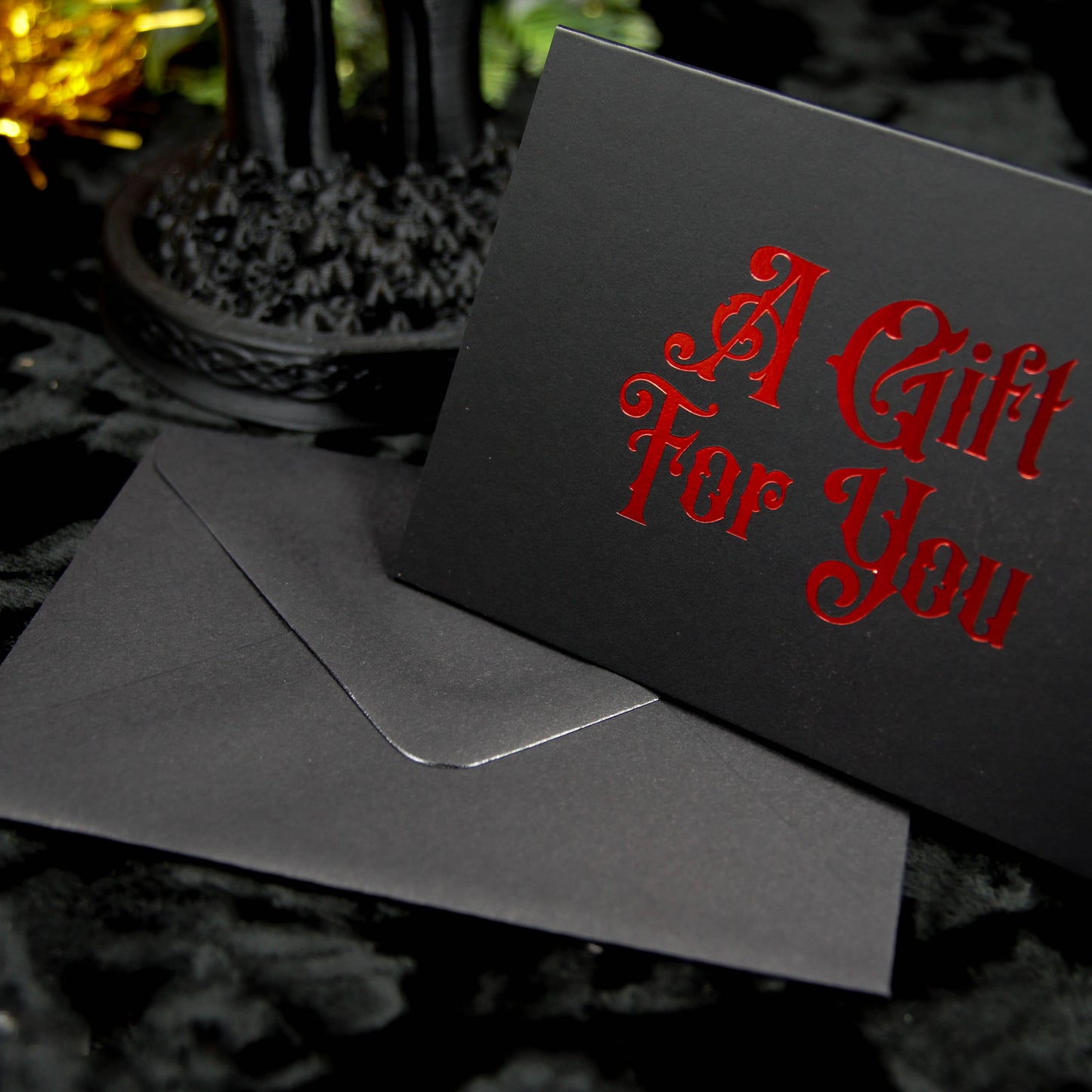 Mini Gothic Gift Card Holder - A Gift For You