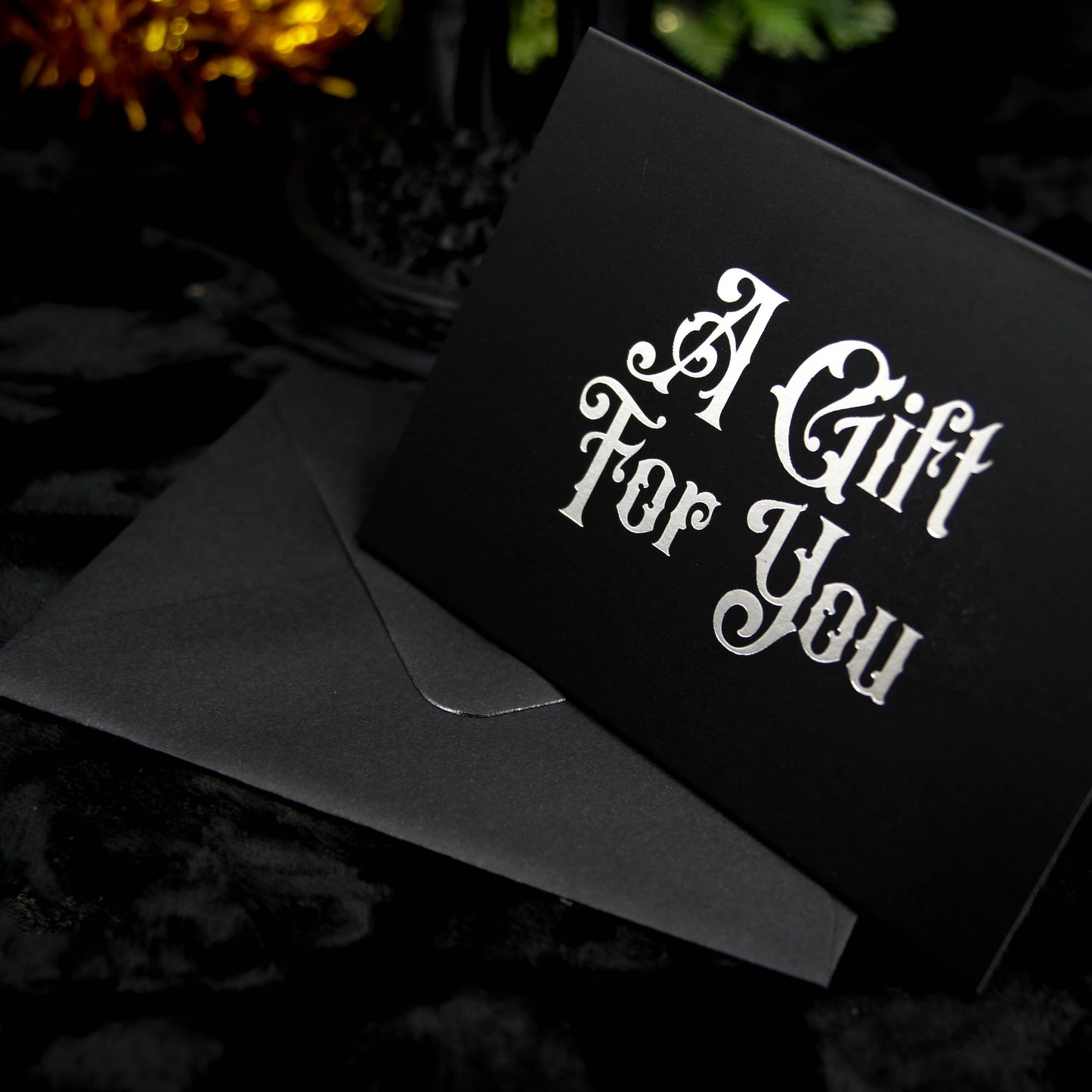 Mini tarjetero gótico para tarjetas de regalo: un regalo para ti