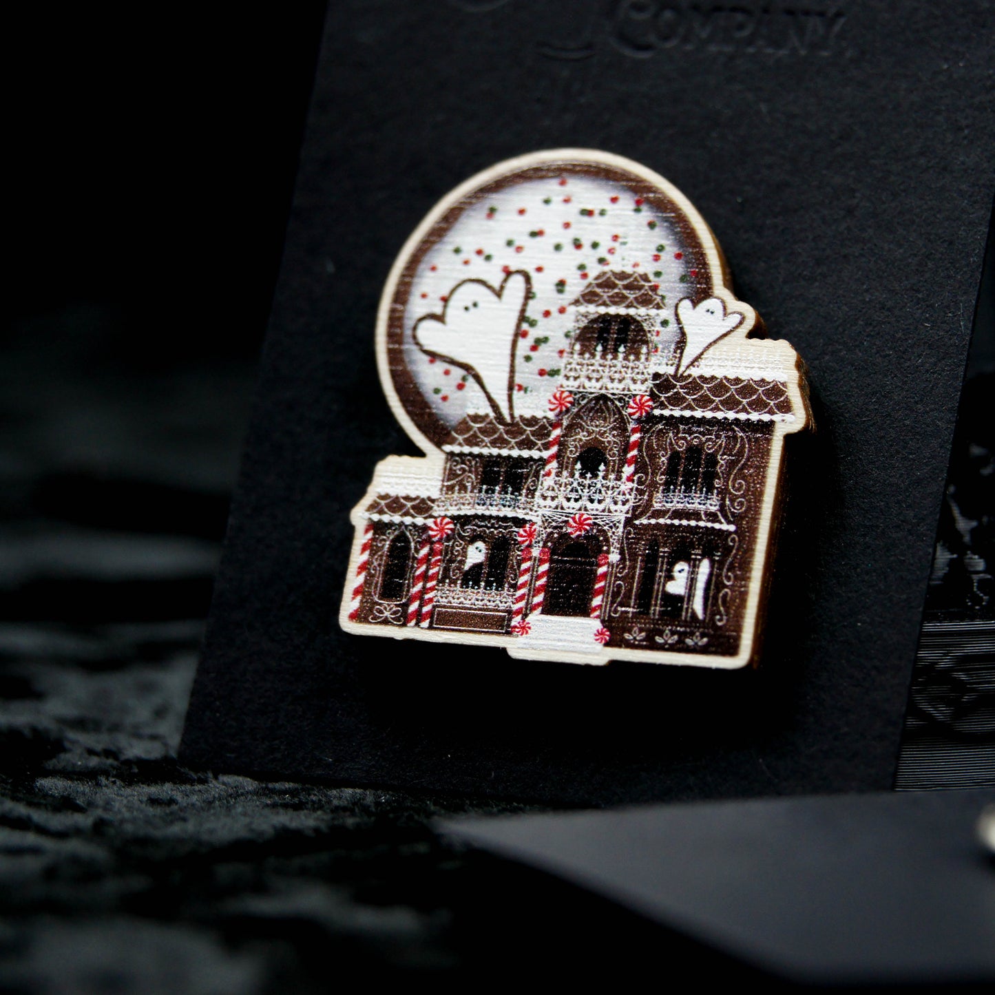 Gingerdead House Pin Badge | Gothic Christmas