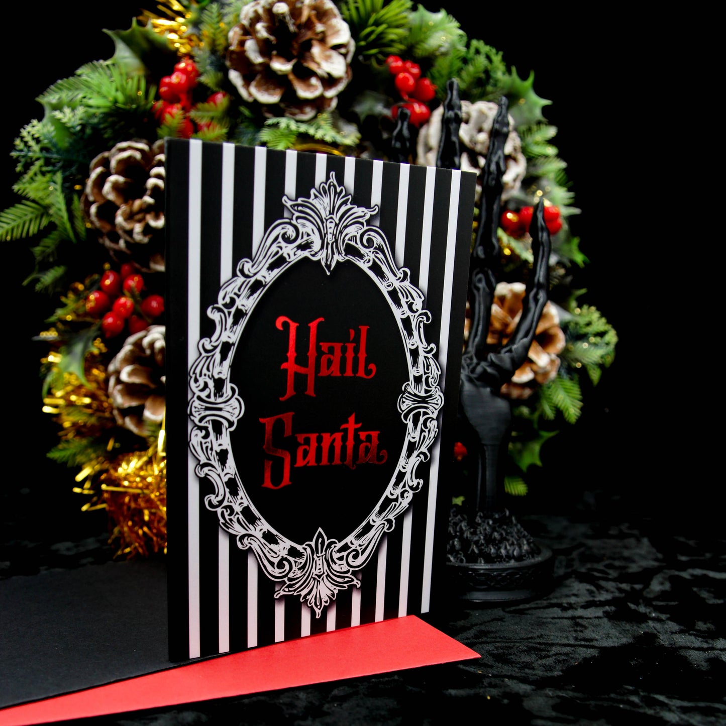 Pack de cartes de Noël gothiques de luxe | Noël gothique