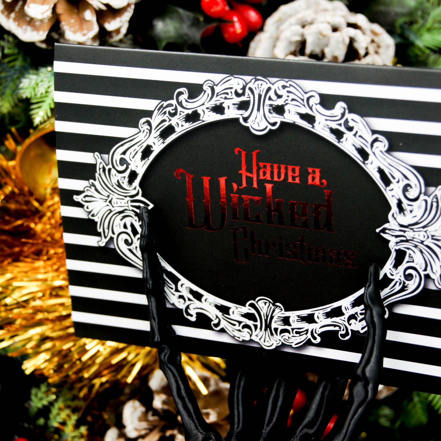 Have A Wicked Christmas Greetings Card | Gothic Christmas