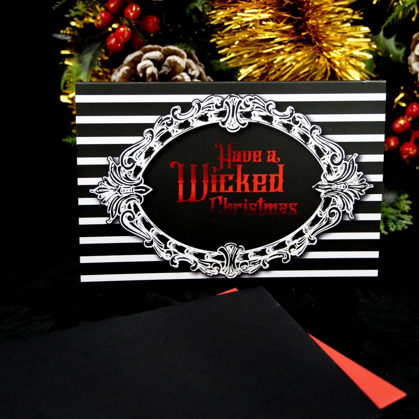 Have A Wicked Christmas Greetings Card | Gothic Christmas