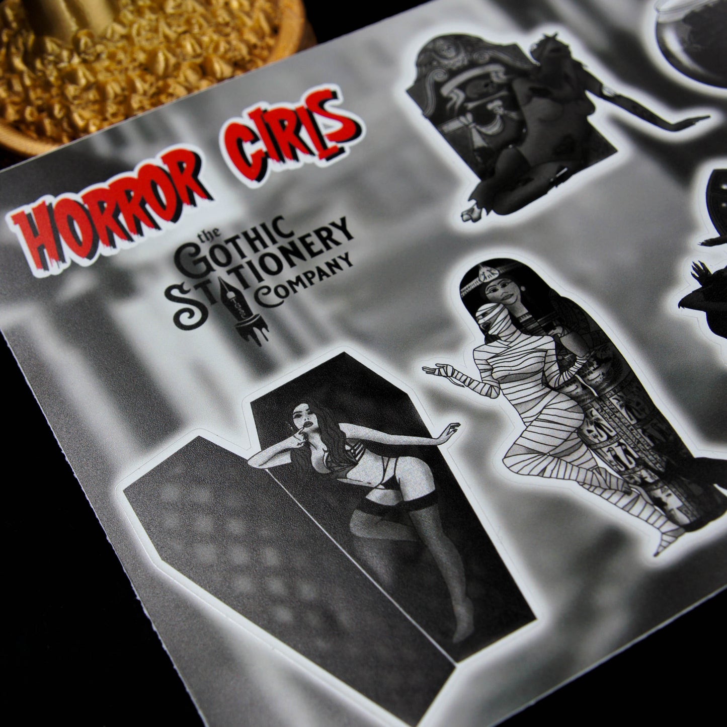Horror Girl Matt Vinyl Sticker Sheet