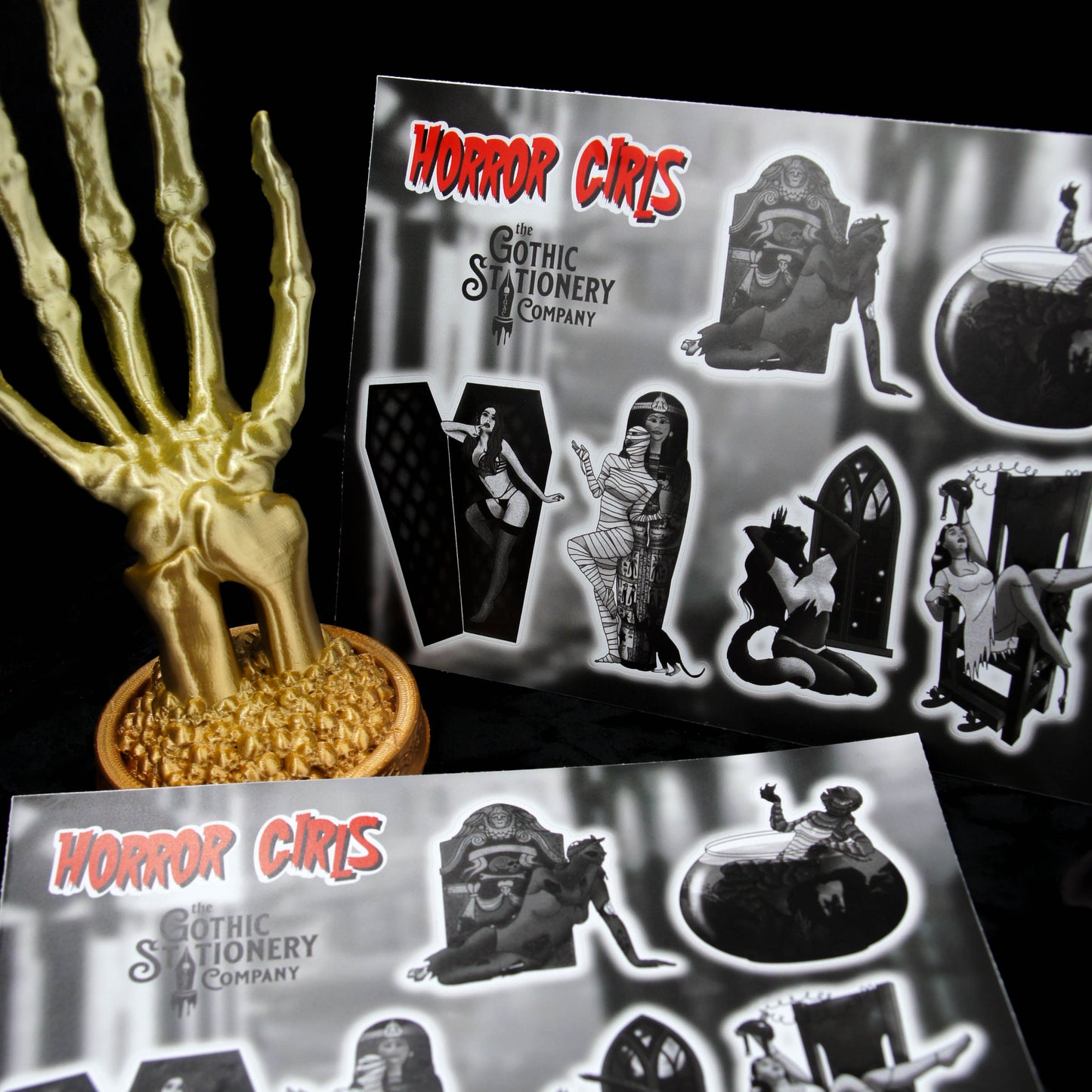 Horror Girl Matt Vinyl Sticker Sheet