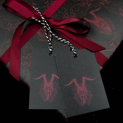 Papel de regalo Krampus | Navidad gótica