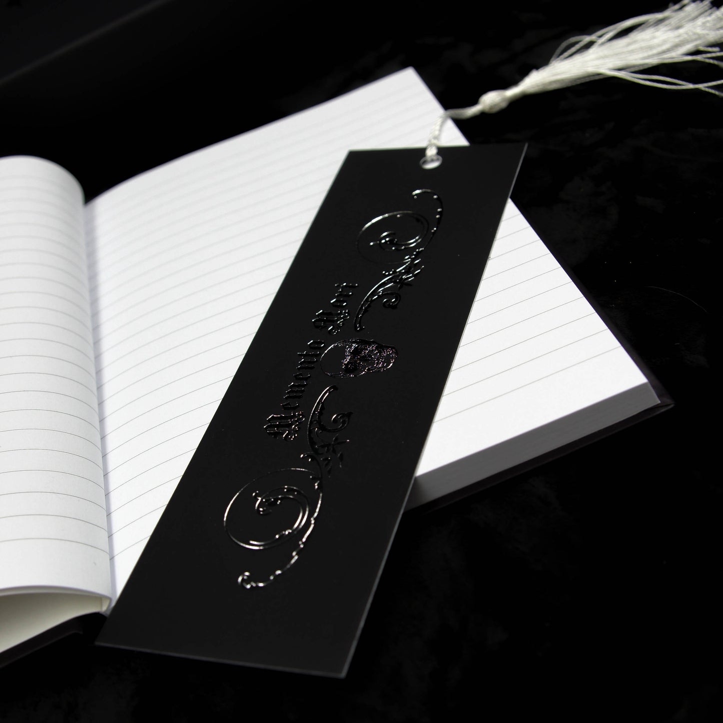 Memento Mori Foiled Gothic Bookmark