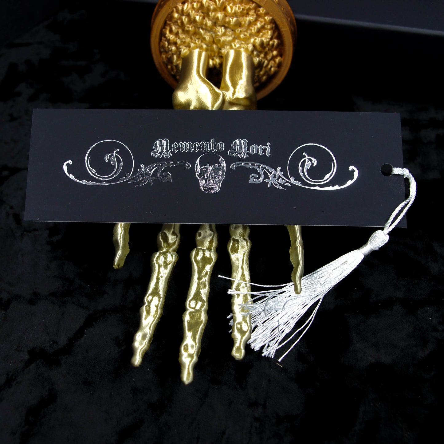 Memento Mori Foiled Gothic Bookmark