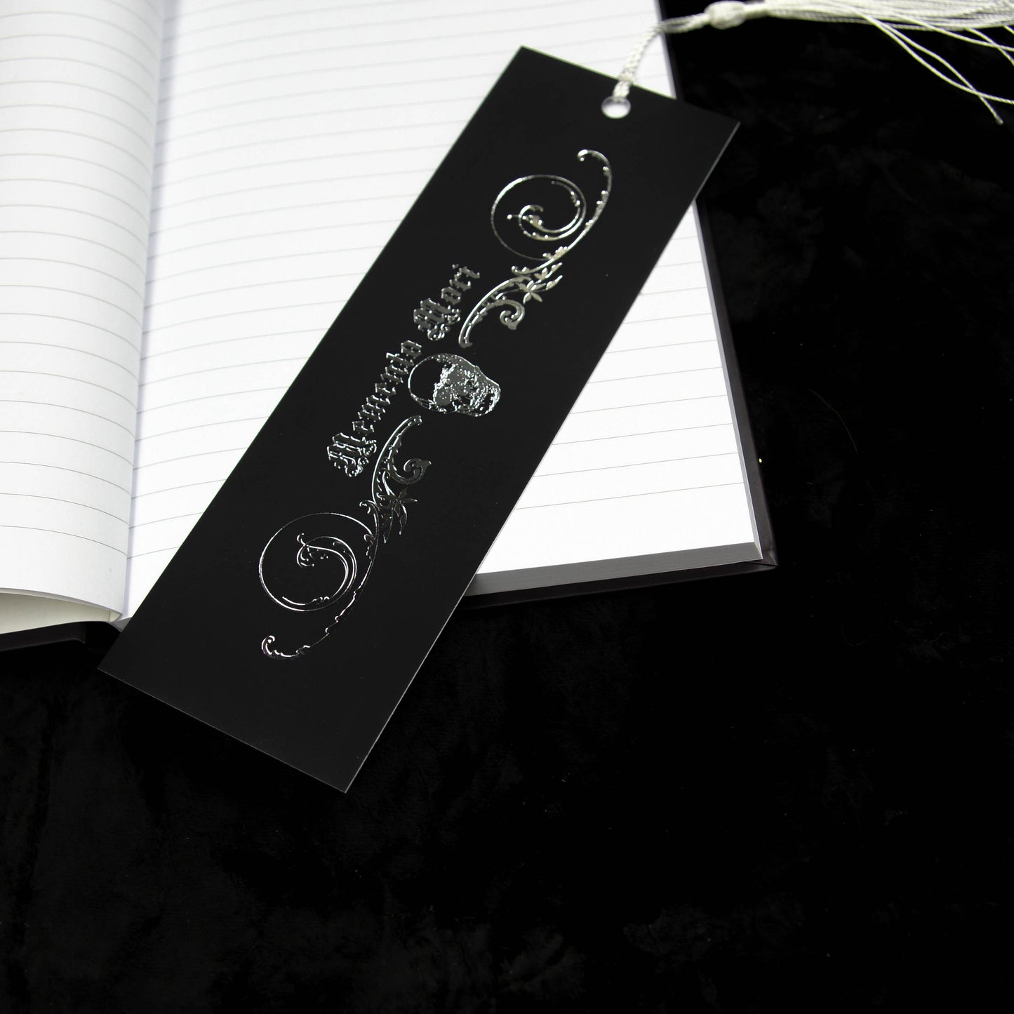 Memento Mori Foiled Gothic Bookmark