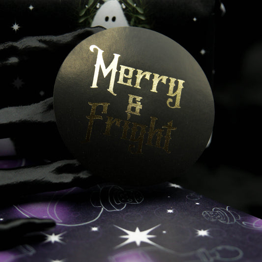 Merry & Fright Gothic Christmas Stickers | Elegantly Gothic