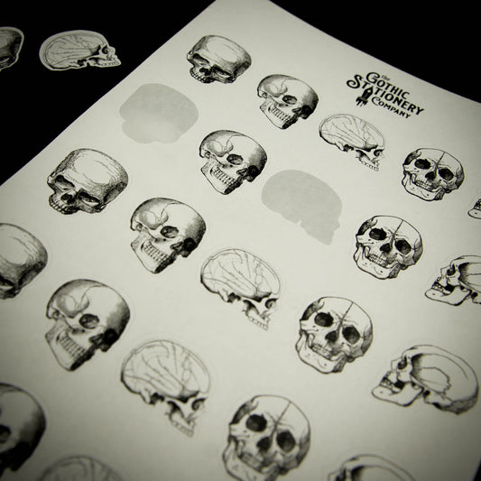 Mixed Small Skull A5 Decorative Sticker Sheet