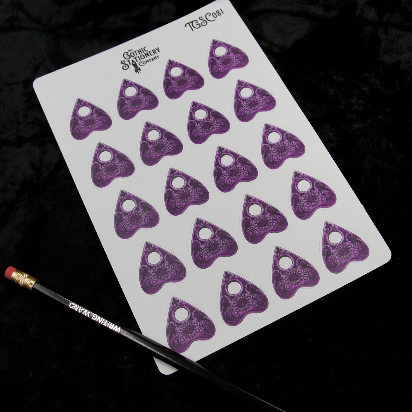 Planchette Decorative Planner Sticker Sheet | Amethyst Witch