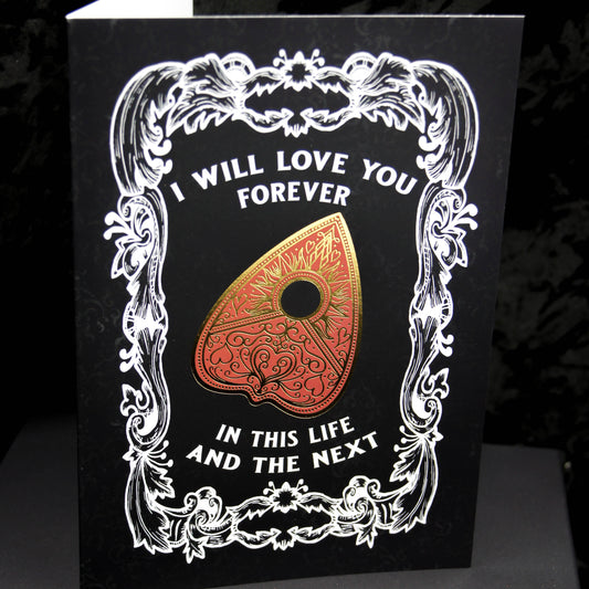 Planchette Gothic Valentines Greetings Card | Gothic Valentines