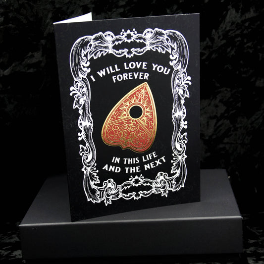Planchette Tarjeta de felicitación gótica de San Valentín | San Valentín gótico