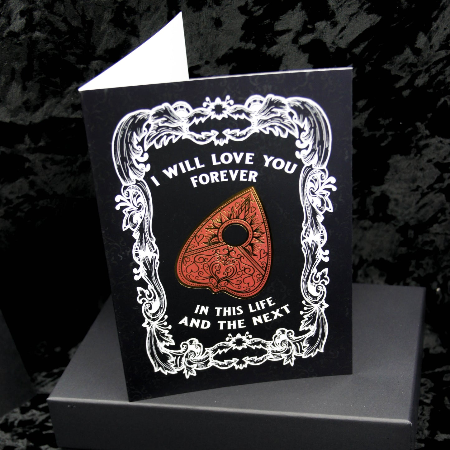 Planchette Tarjeta de felicitación gótica de San Valentín | San Valentín gótico