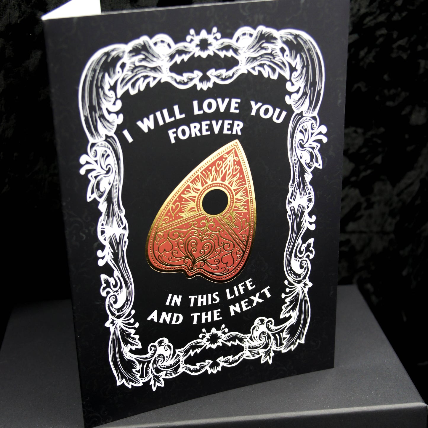 Planchette Tarjeta de felicitación gótica de San Valentín | San Valentín gótico